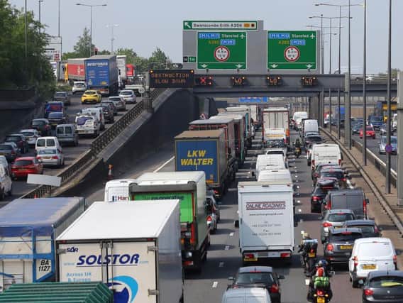 Traffic jams on the UK's major roads could reach a peak next month