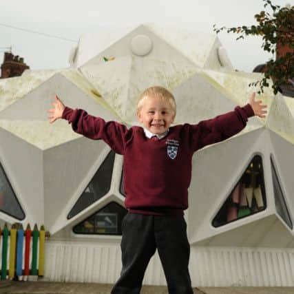 Photo Neil Cross
The unique bubble classroom at Kennington Primary
James