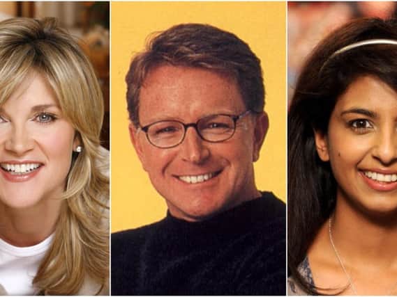 Former presenters Anthea Turner, Mark Curry and Konnie Huq