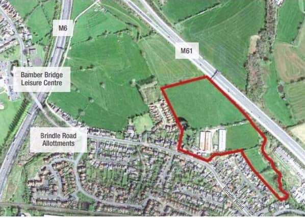 Bellway Homes is hoping to build 193 homes within the above red outline
