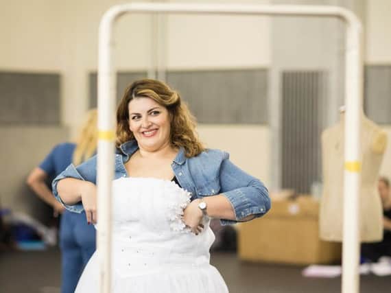Jodie Prenger in rehearsals for new Kay Mellor musical Fat Friends