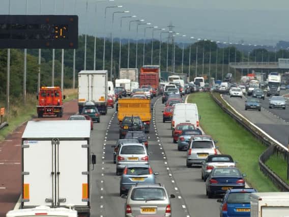 Major congestion on M6 motorway in Lancashire
