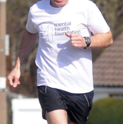 Peter Mackey is running the London Marathon to raise money for the Mental Health Foundation
