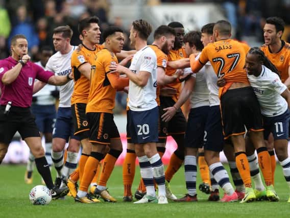 Tempers flare at Molineux