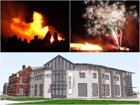 High Street car park in Garstang hosts the Garstang Lions annual bonfire and fireworks night. The proposed development (bottom) on the site has made event organisers worry for the night's future.