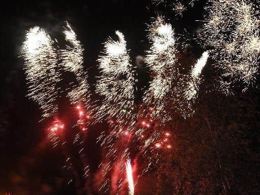 The Garstang fireworks show in 2012.