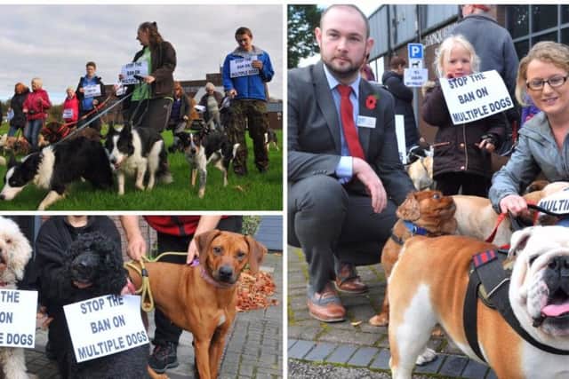 Dog owners, walkers and councillors turned up outside South Ribble Council offices on Thursday.