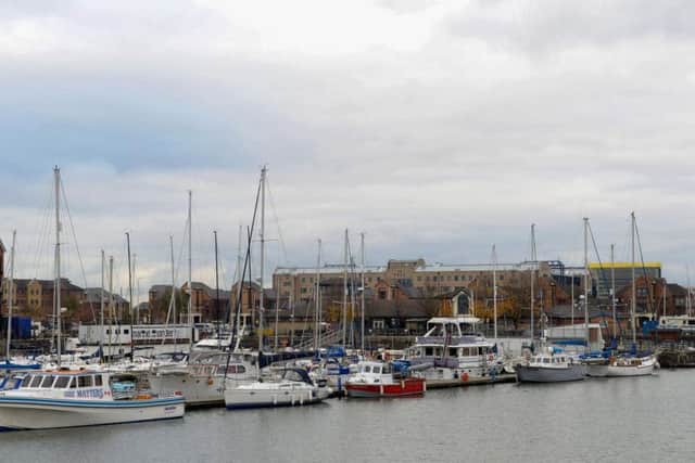Liverpool Marina, where Moors Murderer Ian Brady's ashes were taken to a boat and dispatched at sea