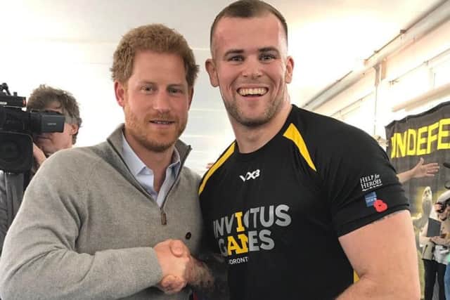 Greg and Prince Harry know each other from Greg competing in the Invictus Games. He won gold in 2017.