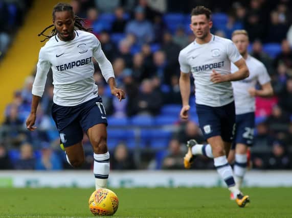 Daniel Johnson in action during Saturday's defeat at Ipswich.