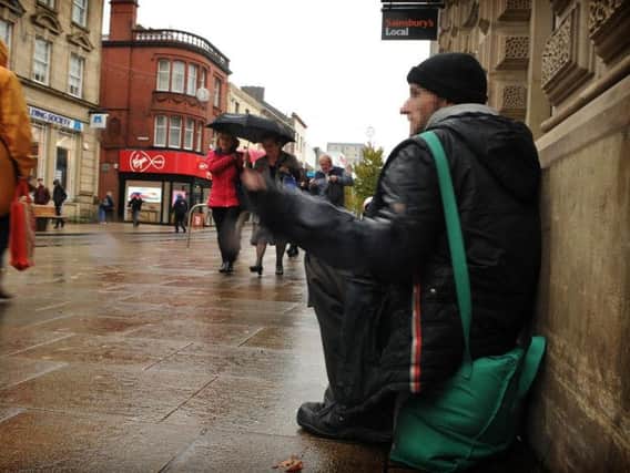 Beggars will be told to move on within five minutes