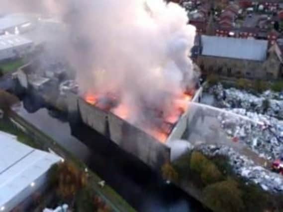Homes have been evacuated following the fire at V10 Polymers in Blackburn