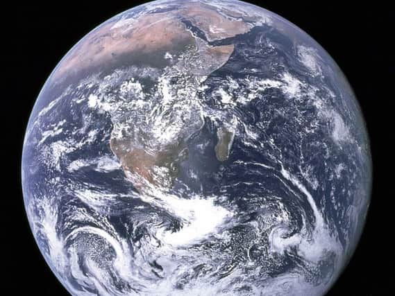 Planet Earth photographed on December 7, 1972 during the Apollo 17 moon mission