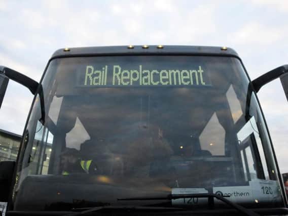 Yesterday's rail replacement service between Blackpool and Preston