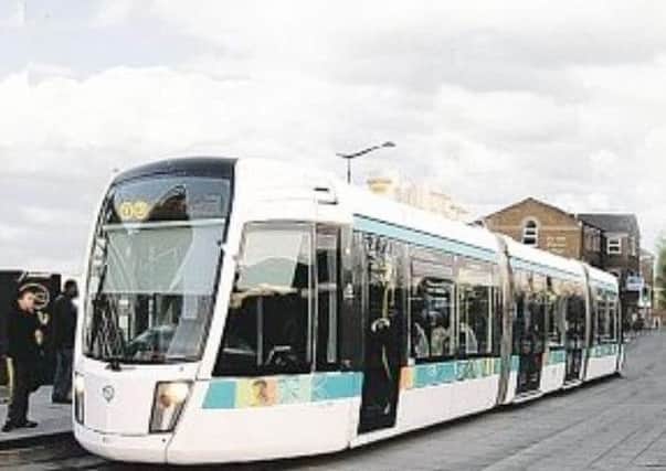 An artist's impression of the new trams