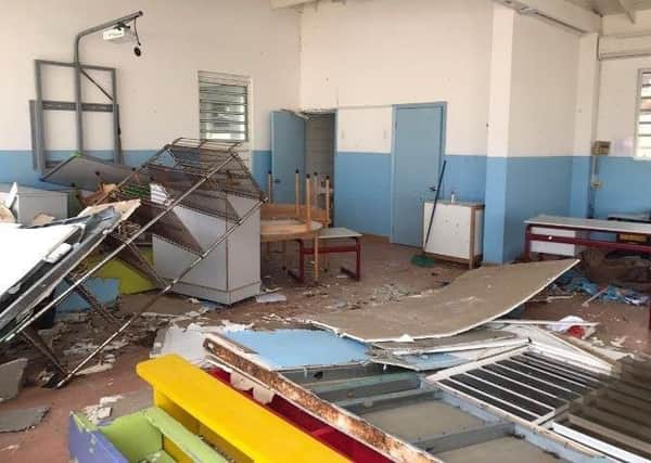 A Sint Maarten school devastated by Hurricane Irma