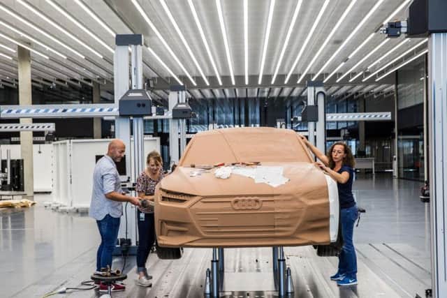 A new Audi model beginning to take shape at the new Audi design centre
