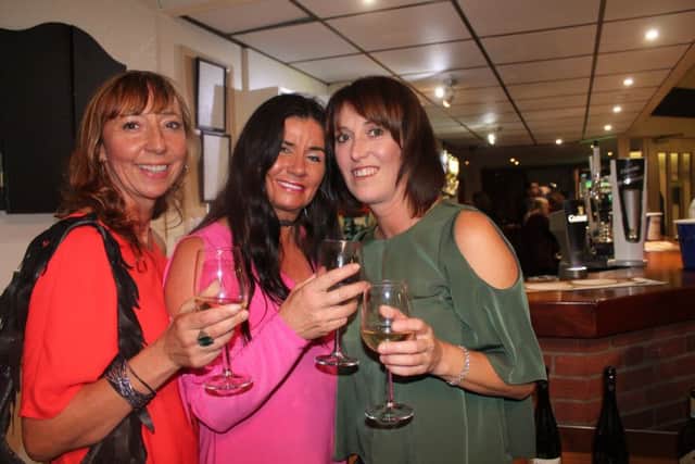 Methodist Action held a wine tasting evening - Debbie Fielding Holmes (centre) and friends