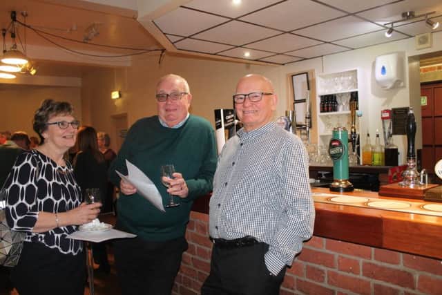 Methodist Action held a wine tasting evening -charity trustee Ken Wales and RHS charity supporter Ray Armstrong