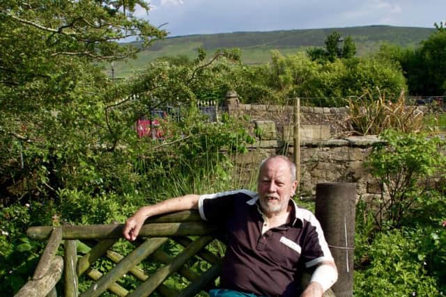 Jack Moon pictured in his garden