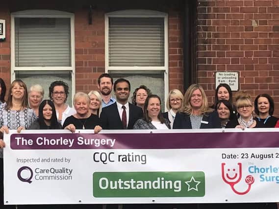 Chorley Surgery in Gillibrand Street was rated as Outstanding by the Care Quality Commission in its August inspection