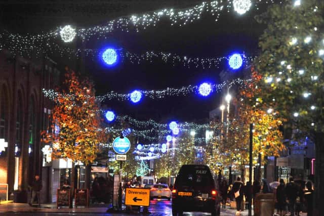 Christmas lights on Fishergate, Preston.
A host of famous faces and entertainers on stage at the Preston Christmas Light Switch-On event in Preston city centre.