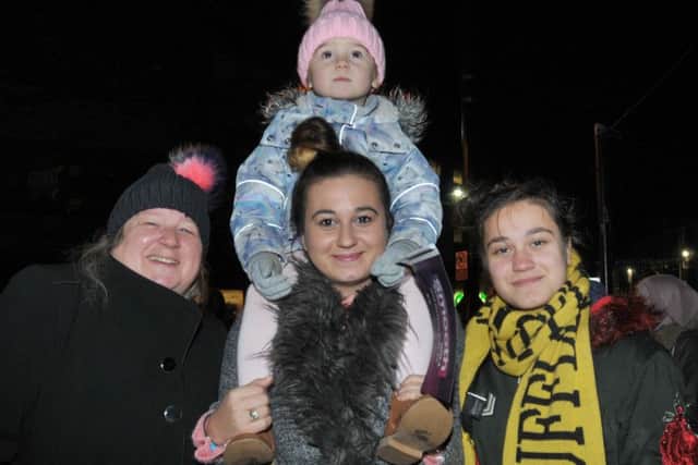 From left, Sharon Farnandez, Marie Farnandez Byrom with Lola, three, and Angelina Fernandez