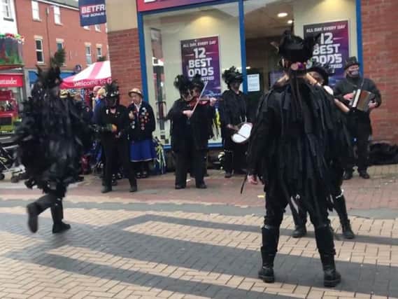 Morris Dancers in Chorley Town Centre
