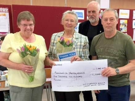 Garstang Farmer's Union presenting a donation to the branch