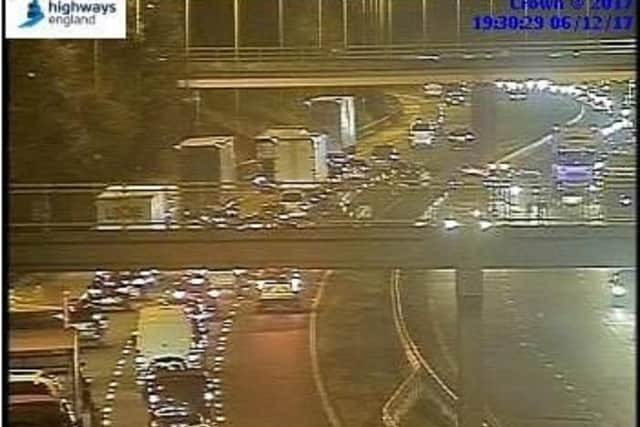 There has now been a crash in the opposite direction too. Photo: Highways England