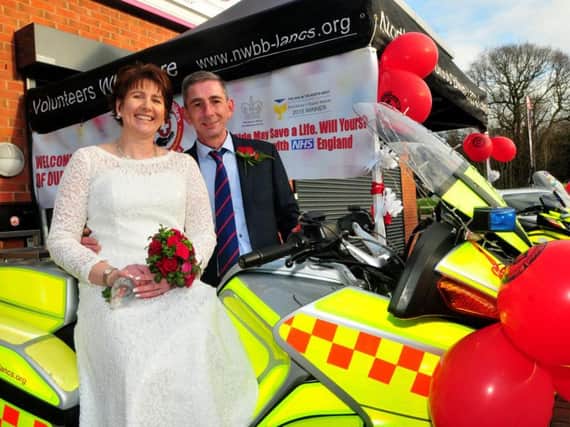 Newlyweds Tracey Ward and Russell Curtis put charity at the heart of their big day.