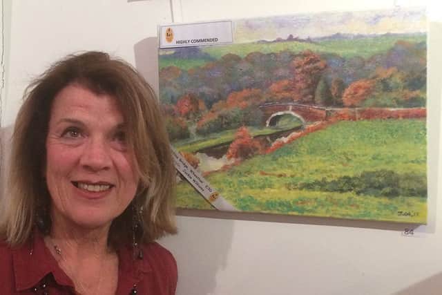 Jackie Williams  at the Lodge Artists Annual Exhibition