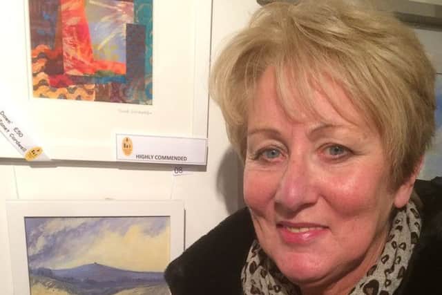 Rosie Rimmer at the Lodge Artists Annual Exhibition