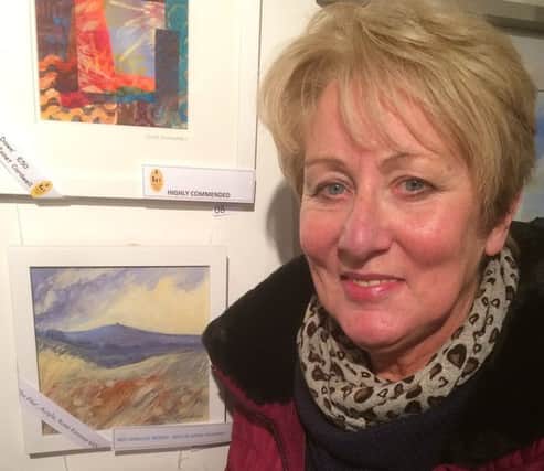 Rosie Rimmer at the Lodge Artists Annual Exhibition
