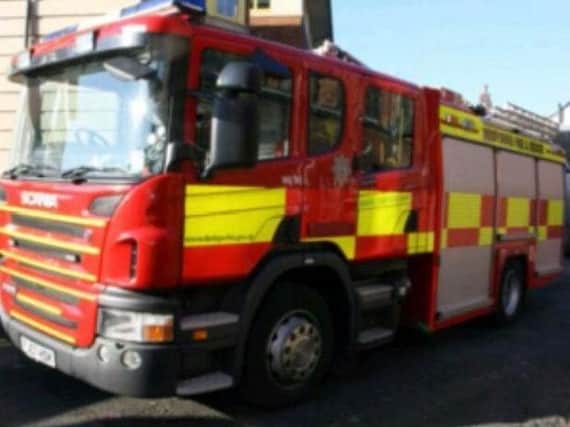 One fire engine was called to the scene.