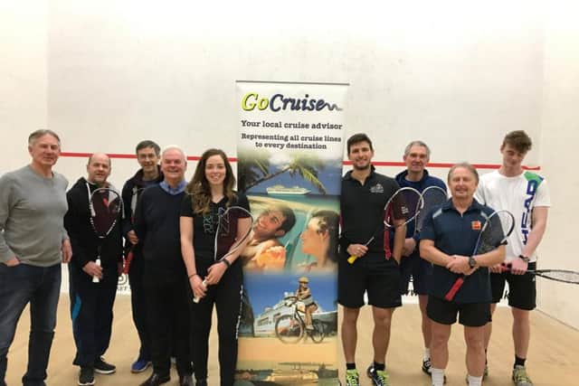 The adult squash event at Leyland Leisure Centre, raising money for Heartbeat