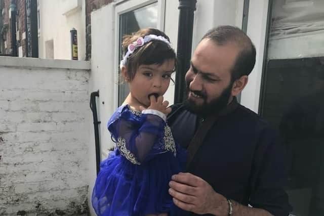 Kashif Gohar and Fathima at their new home in Deepdale