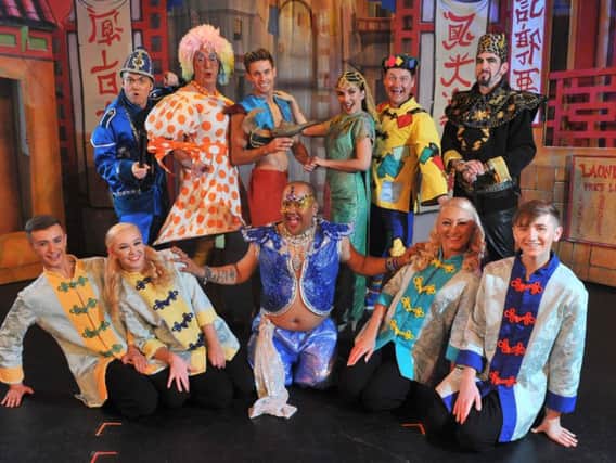 Cast of Aladdin at Preston Charter Theatre to January 3