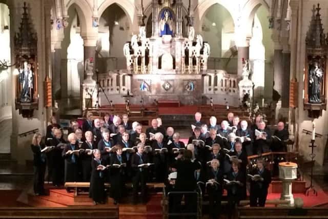 The Lidun Singers performing at Brownedge St Mary's Church in Bamber Bridge for the Christmas concert