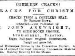An advert placed in the Lancashire Post in 1887