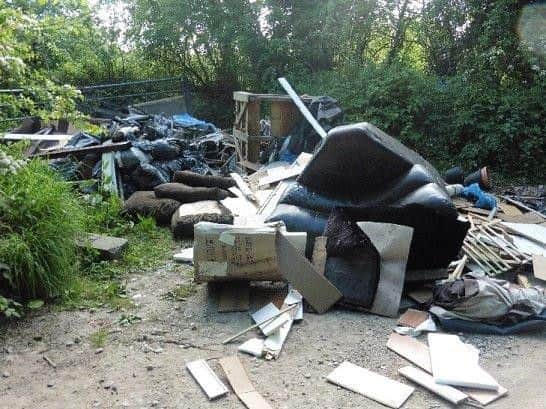 Fly tipping on Cottam Lane