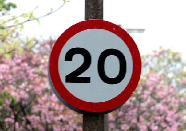 20 MPH signs around Preston