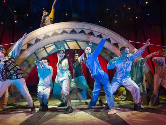 The ensemble in Peter Pan: A Musical Adventure at the Opera House, Blackpool