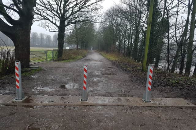New barriers at Penwortham Holme to stop traveller and caravans from damaging the site in the future