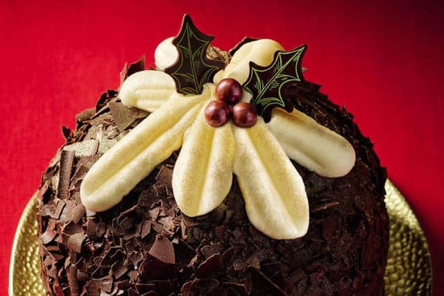 Belgian Chocolate Christmas Pudding Cake, 10, Morrisons