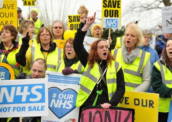 Protests have continued weekly outside Chorley and South Ribble Hospital