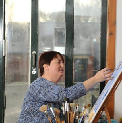 Photo Neil Cross
Francesca Vaughan - has rare condition which causes periodic paralysis - painting has helped her through it