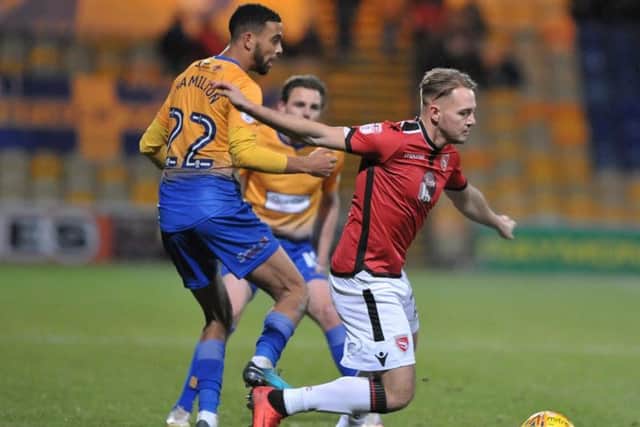 Adam McGurk looks for an opening. Picture: B&O PRESS PHOTO