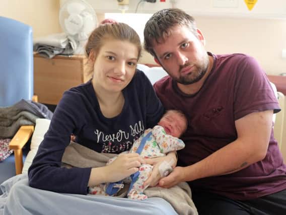 Bailey Edward Burgess born at 10.46am weighing 6lb 1oz to Chloe Burgess and Antony Reynolds from Preston.