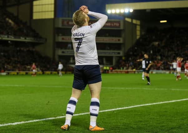 Daryl Horgan rues a missed opportunity at Oakwell.
